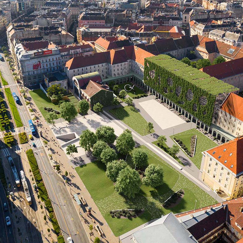 VÁROSHÁZA PARK, BUDAPEST
                    TERVPÁLYÁZAT A VÁROSHÁZA PARK KIALAKÍTÁSÁRA        
                    TERVEZÉS ÉVE: 2022